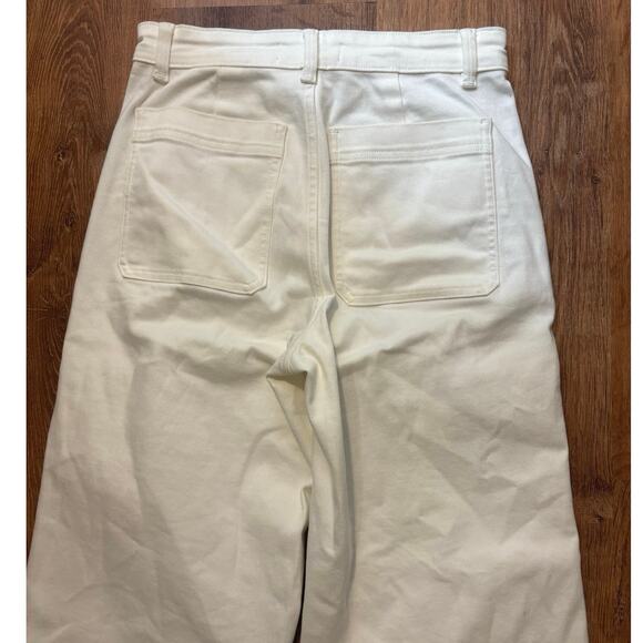 Everlane The Utility Wide-Leg Pant White Size 4R - Picture 8 of 10